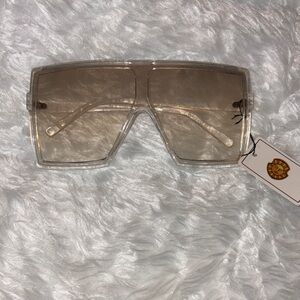 Stylish Oversized Clear Sunglasses